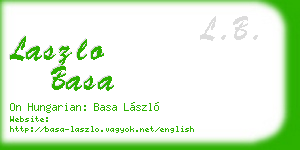 laszlo basa business card